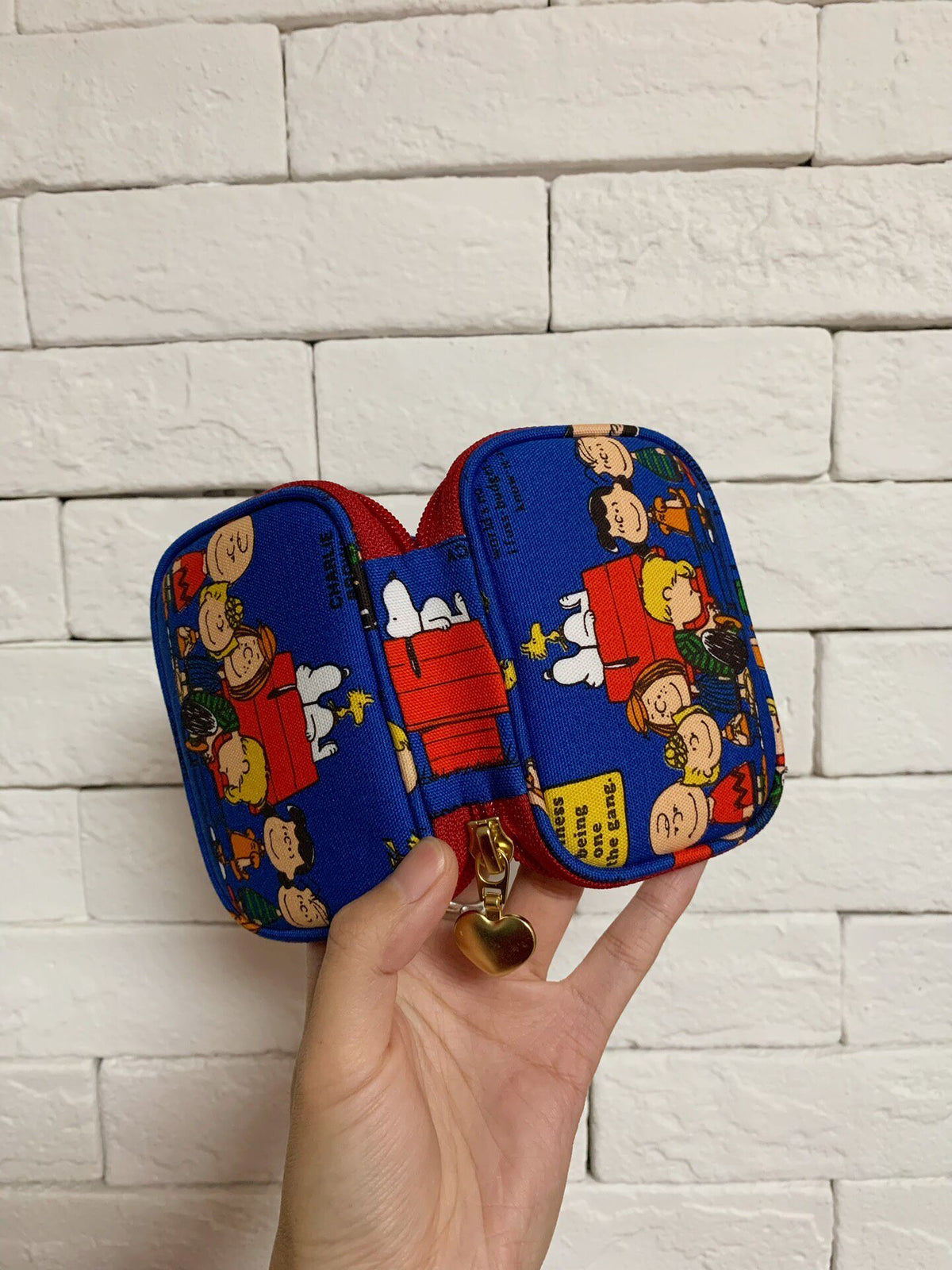 Peanuts Print Zippered Organizer Case