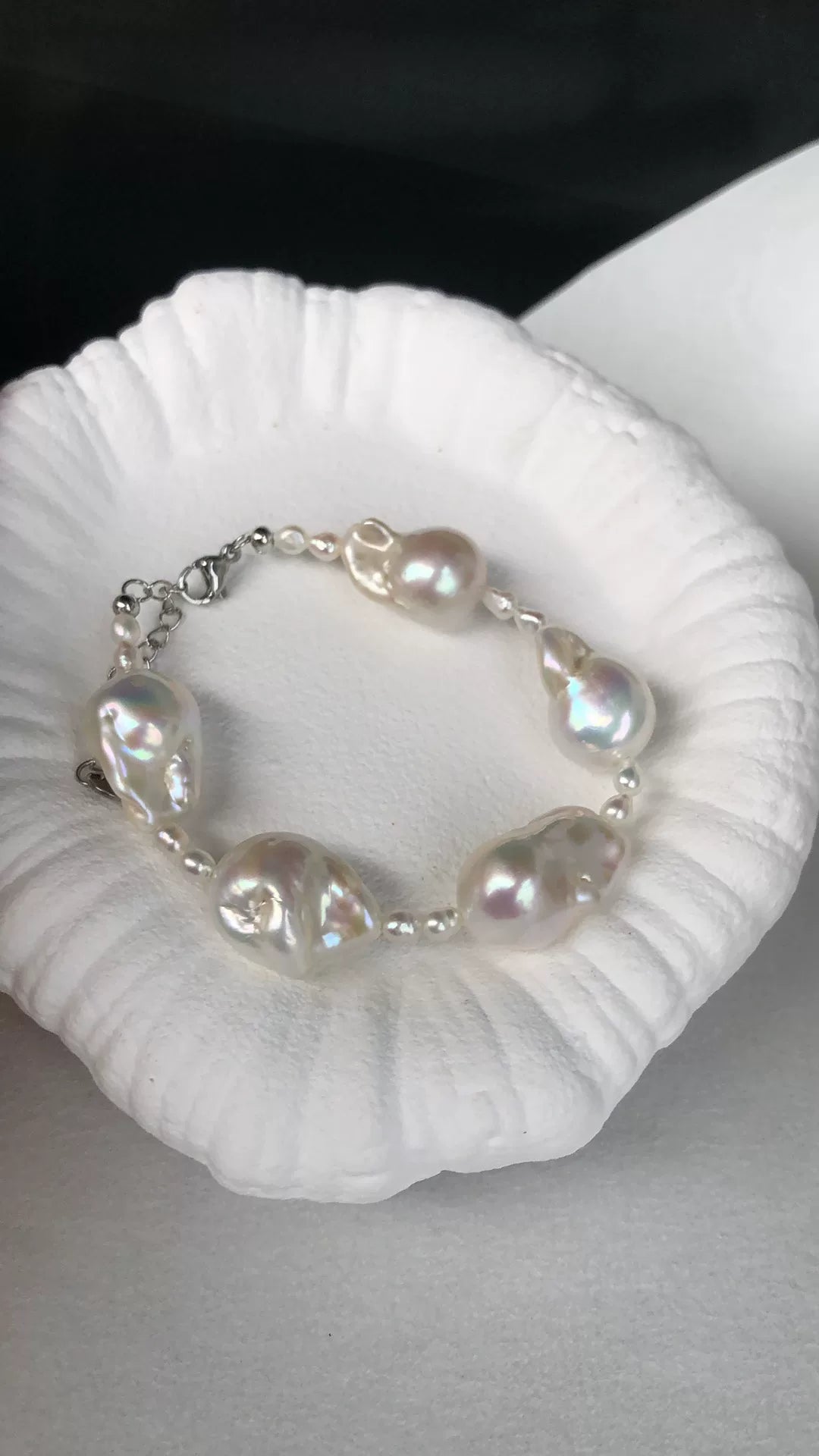 Five Baroque Freshwater Pearl Bracelet
