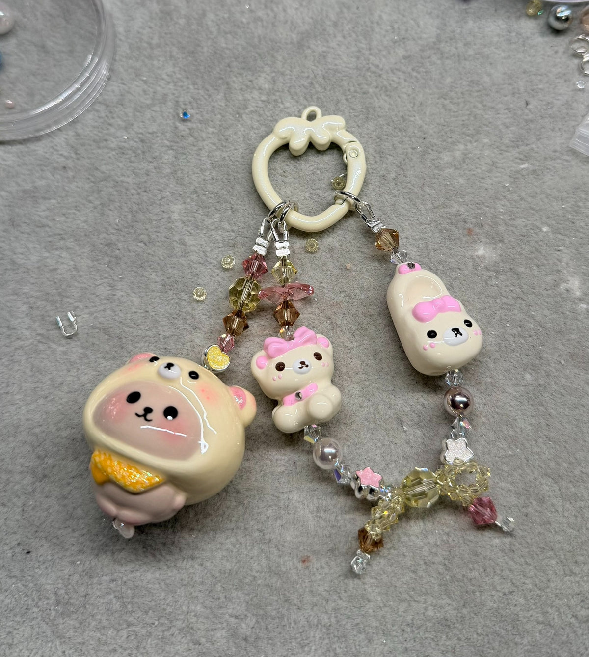 Handmade Bear Charm Phone Strap Bag Charm