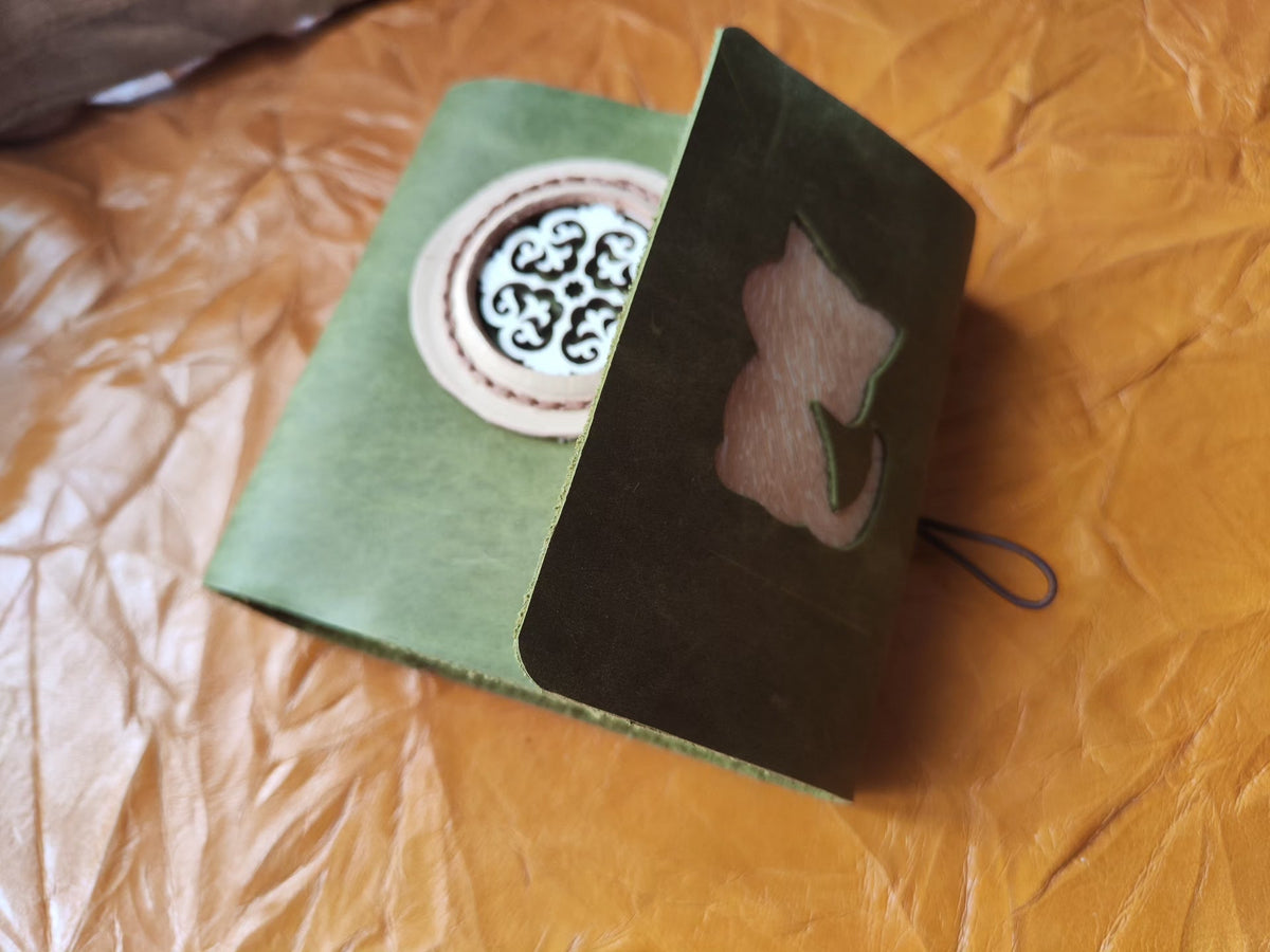 Leather Journal Olive Green Handcrafted