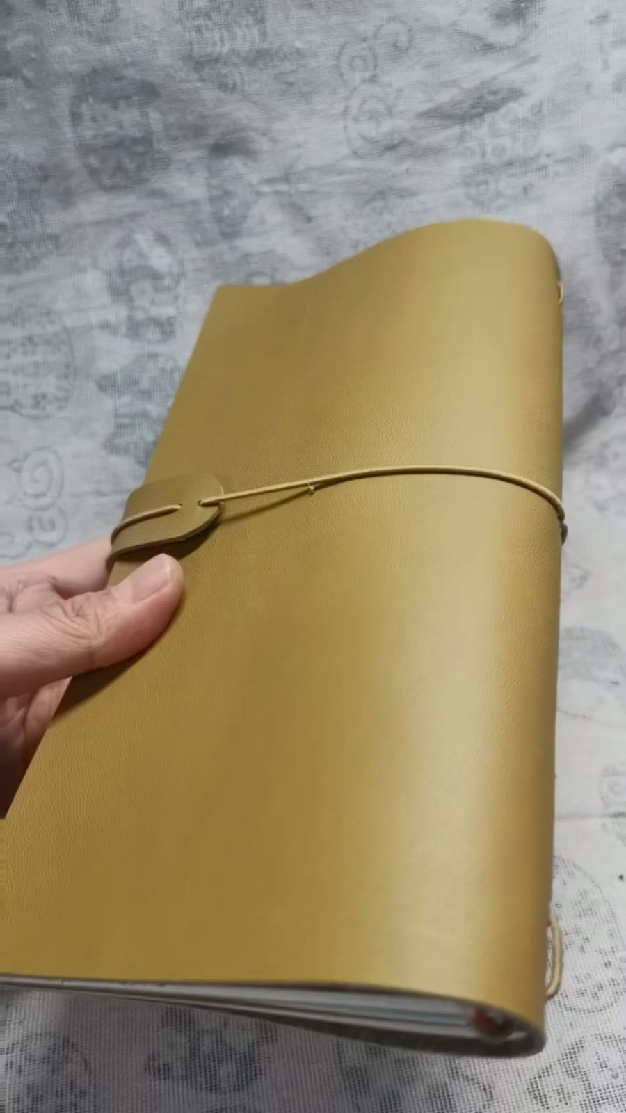 Couverture de carnet en cuir véritable style Traveler's Notebook taille standard