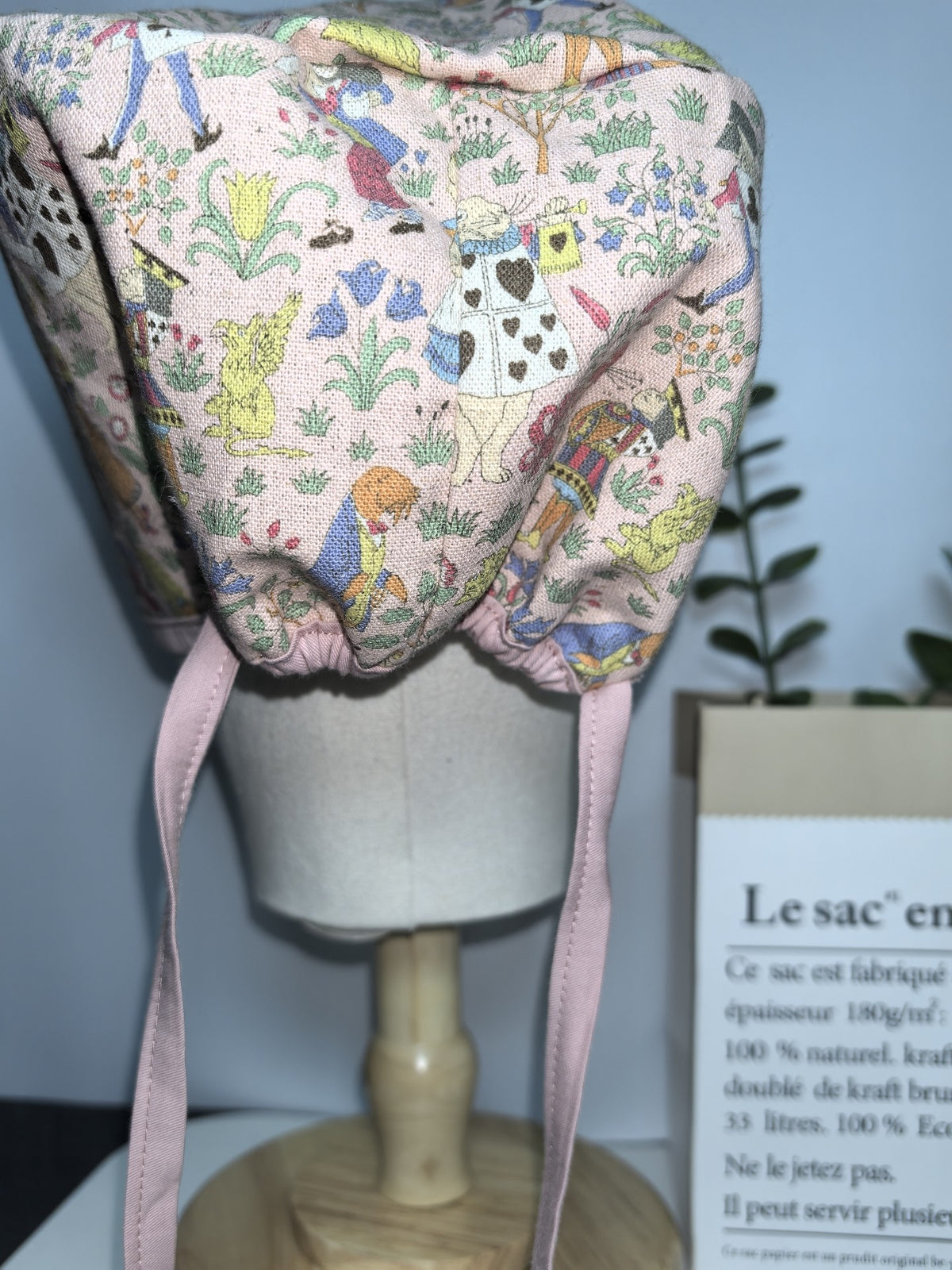 Alice in Wonderland Cotton Linen Surgical Cap