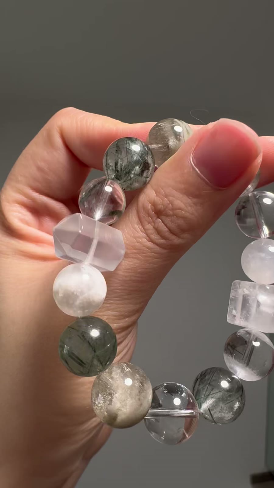 Mixed Gemstone Crystal Bead Bracelet