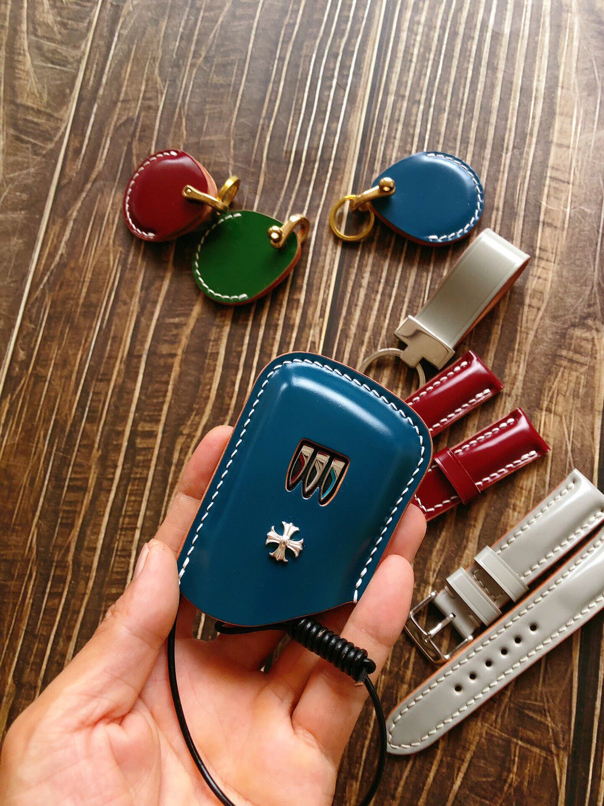 Buick Leather Key Case Shell Cordovan