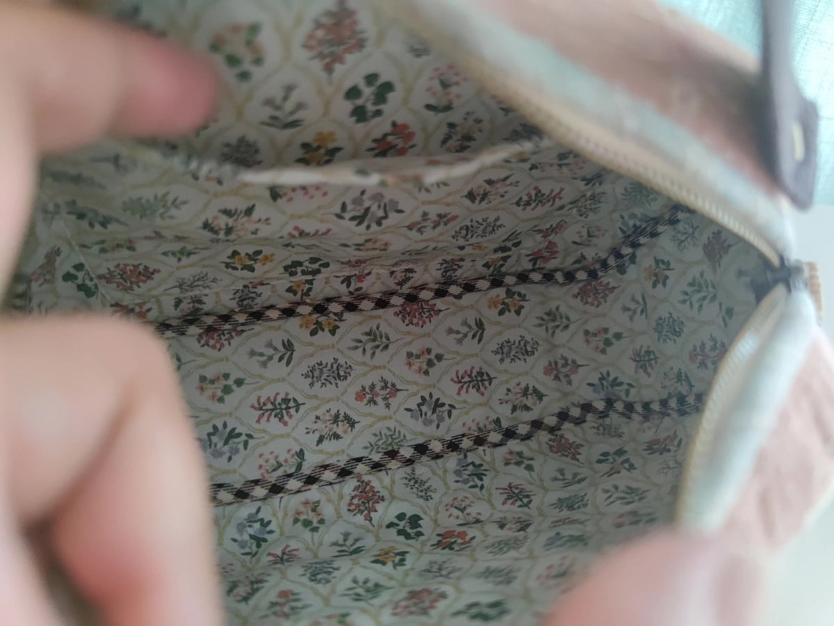 Handmade Patchwork Crossbody Bag with Top Handle