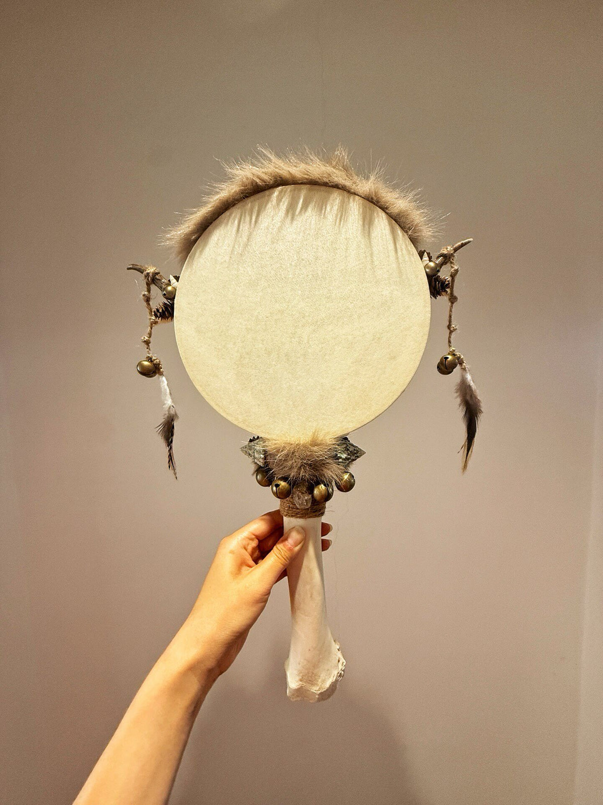 Shamanic Drum Moonlight Rose Sheepskin