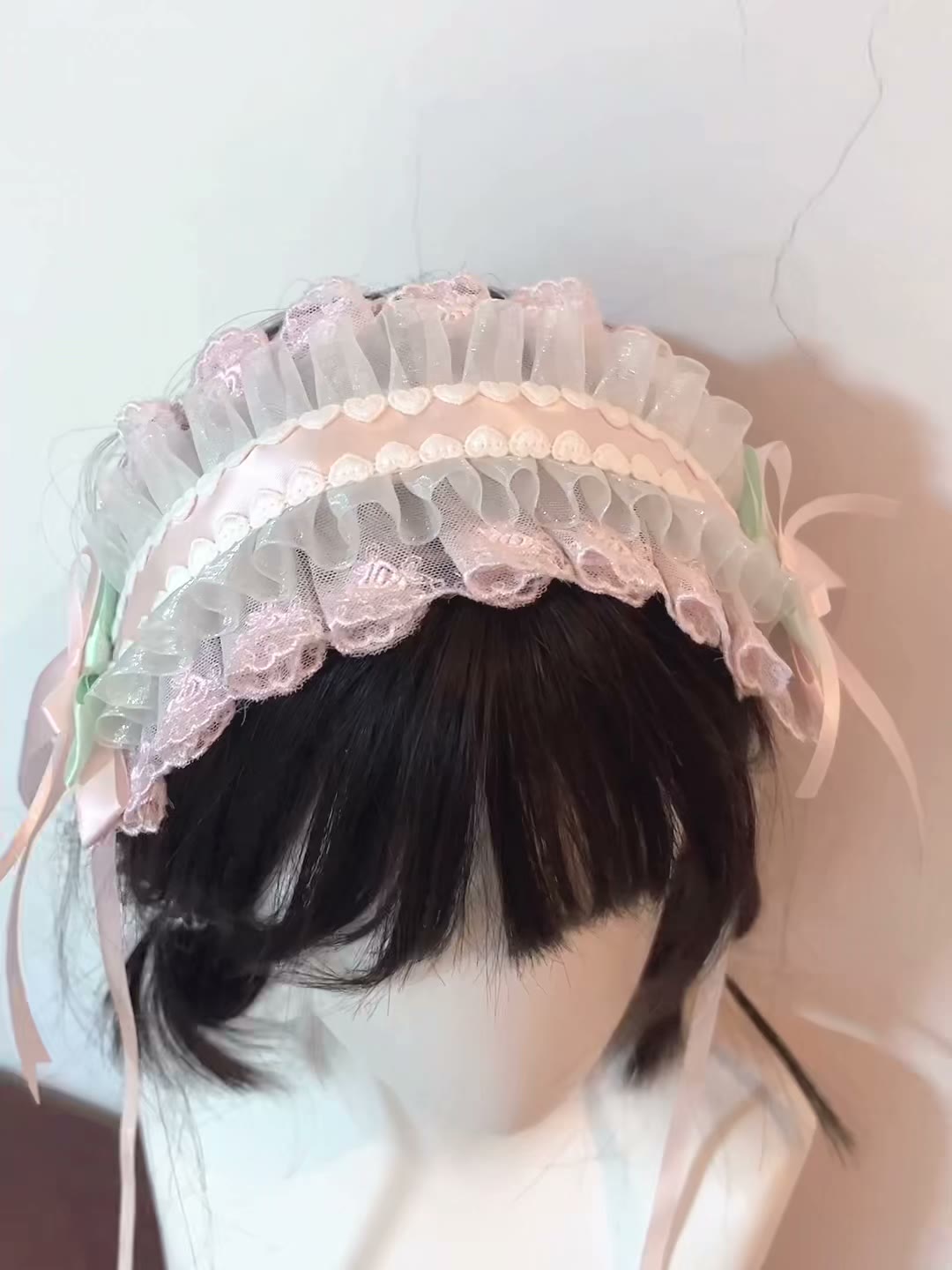 Pink Mint Green Lolita Handmade Headband
