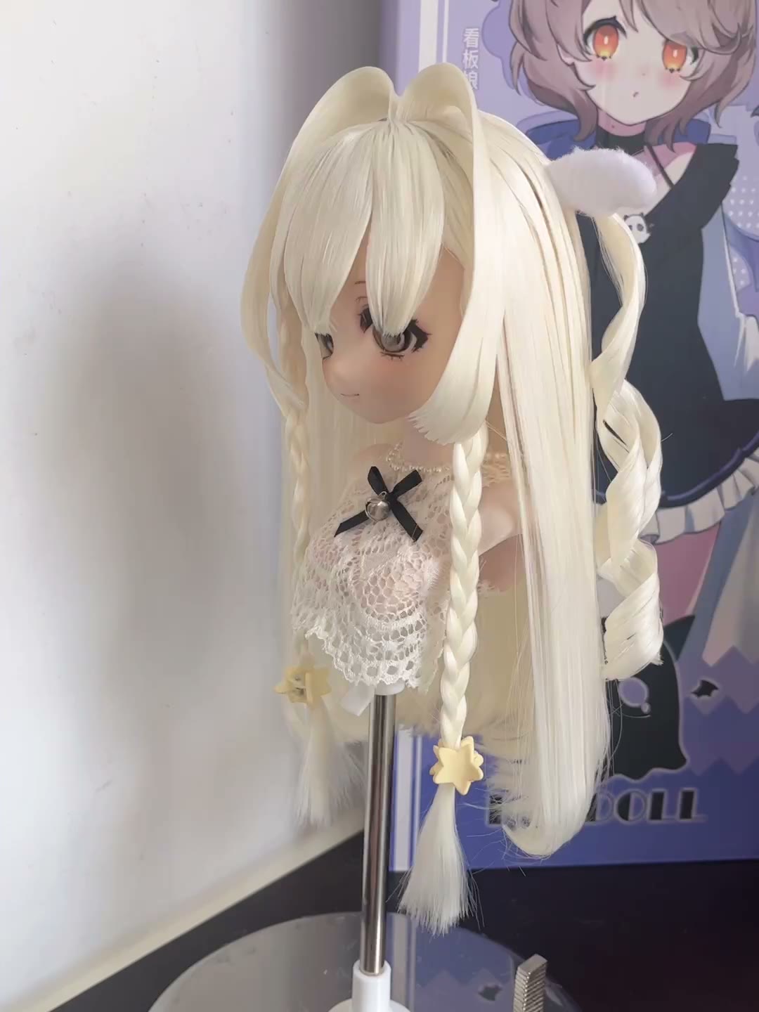 Anime Doll Wig Platinum Blonde