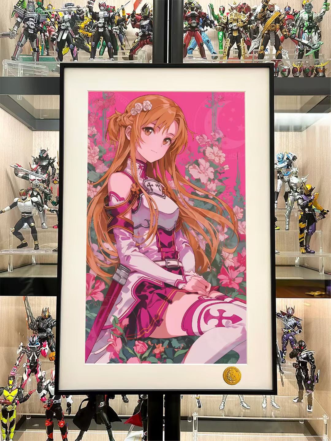 Framed Anime Art Print Orange Haired Character