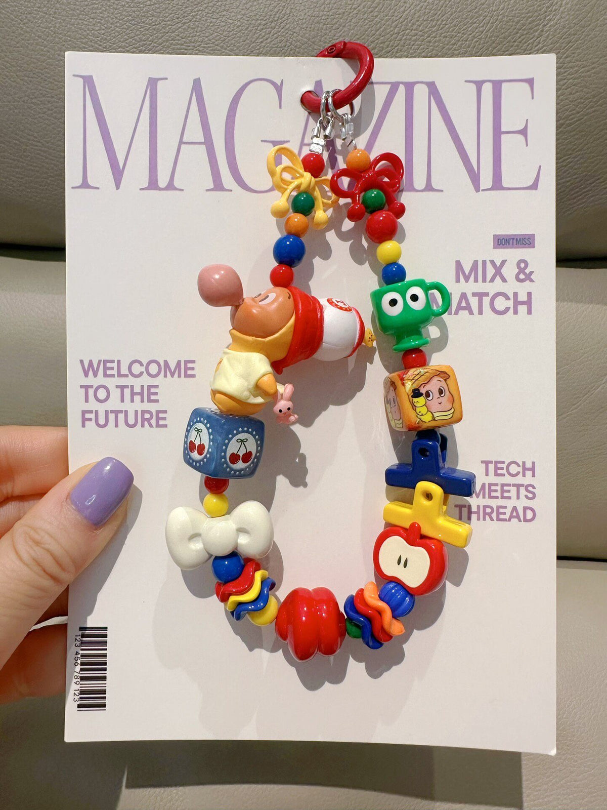 Pop Mart Bubble Star Phone Charm Keychain