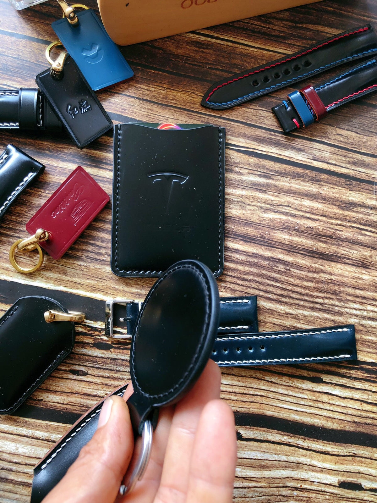 Mini Cooper Keychain Shinki Cordovan Leather