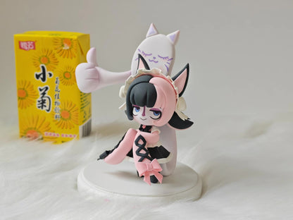 League of Legends TFT Coffee Sweetheart Little Wei Gushi Handmade Clay Figurine 14cm