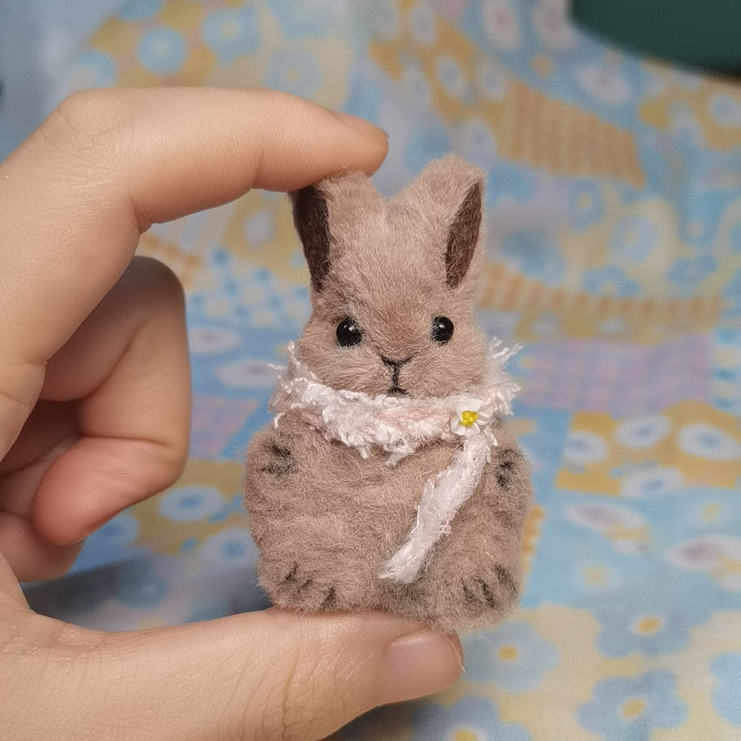 Handmade Mini Felt Rabbit Plush Toy