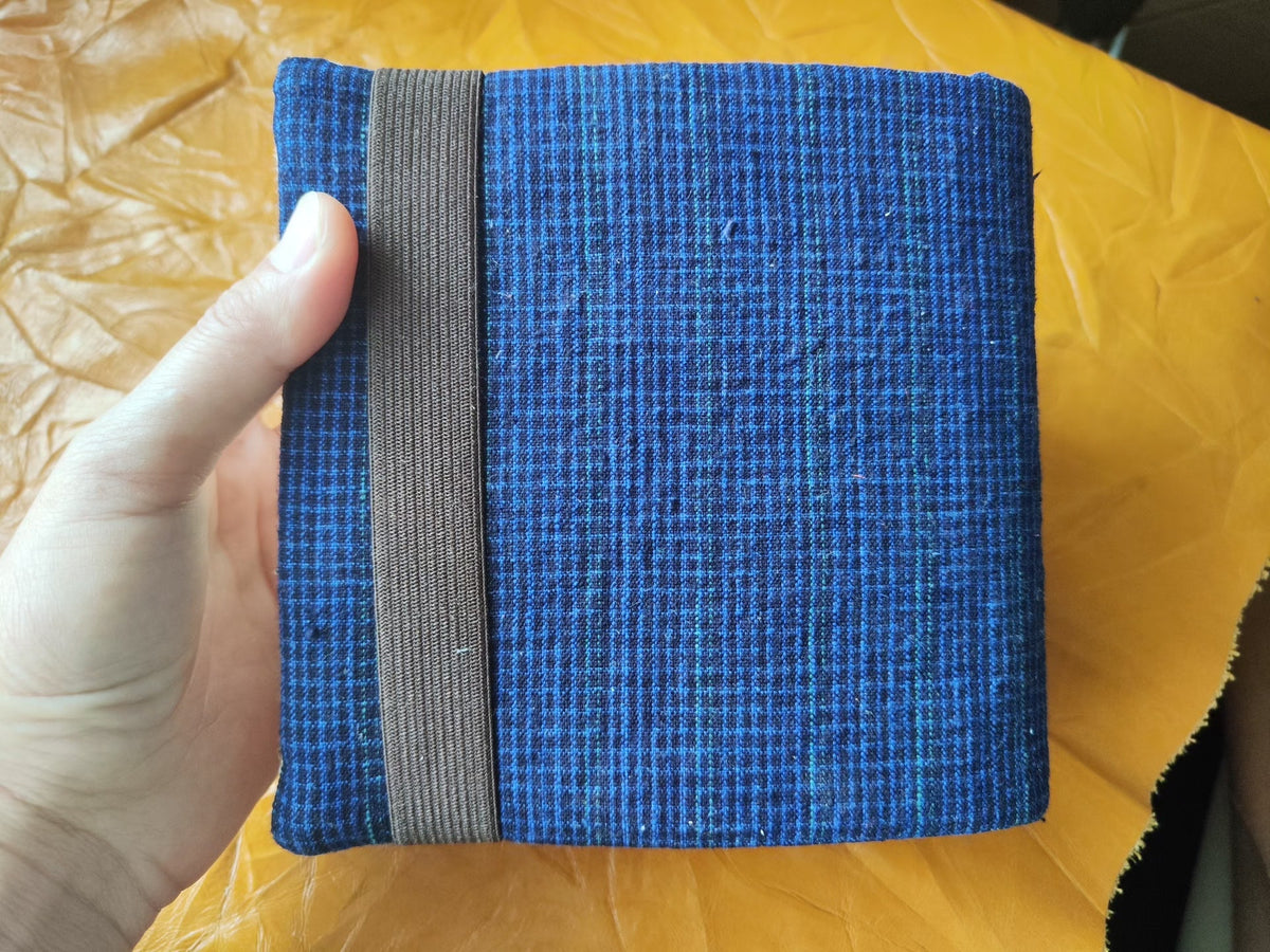 Sashiko Cloth Covered Handmade Notebook