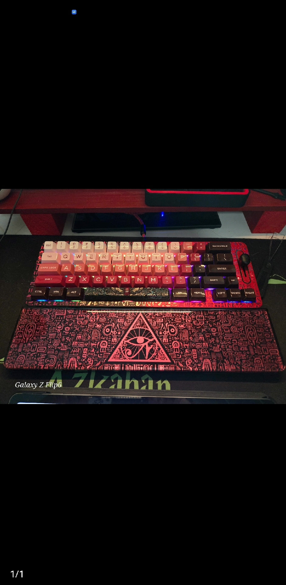 Egyptian Black Gold Keyboard Wrist Rest