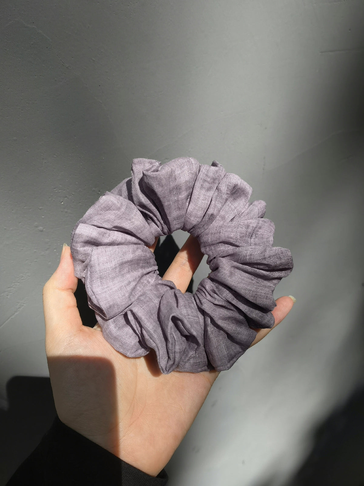 Lila 100-Count Ramie-Haarschrunchie