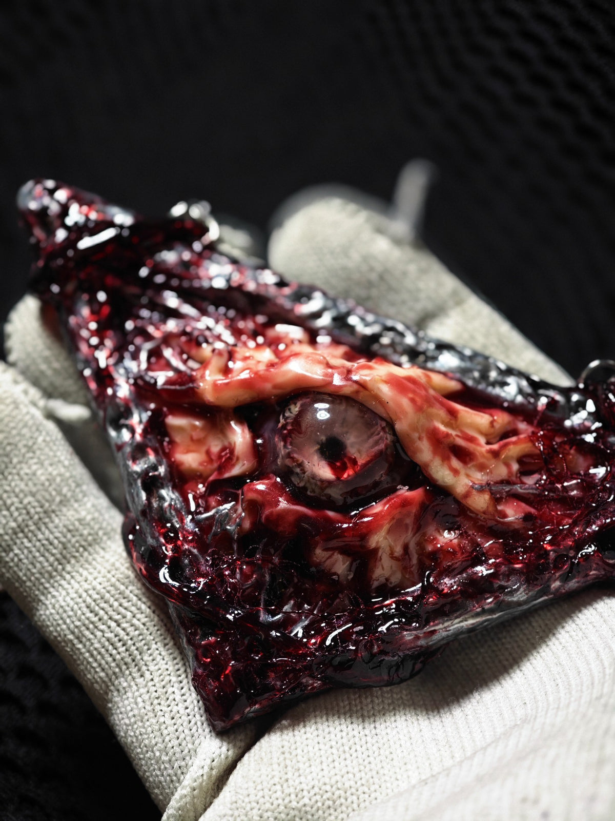 Cthulhu Eyeball Pendant Gothic Resin Necklace