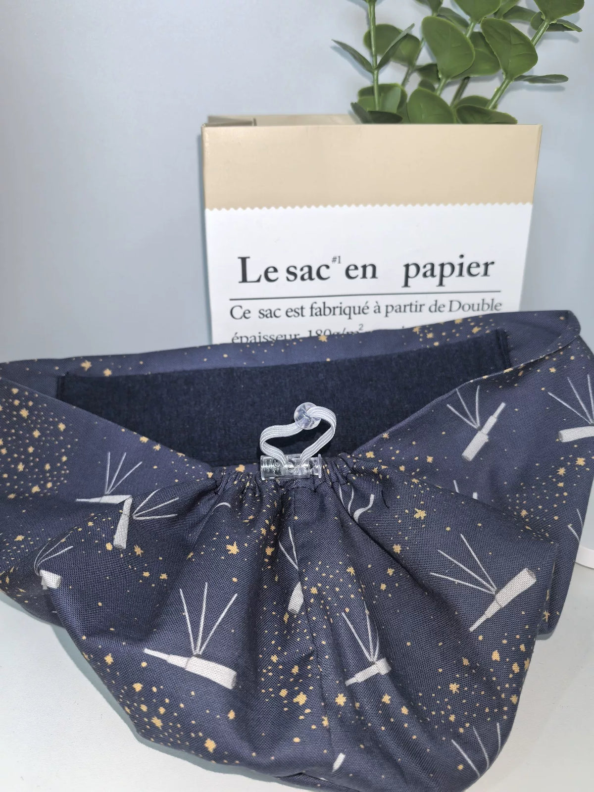 Casquette de bloc en coton pur motif télescope et étoiles