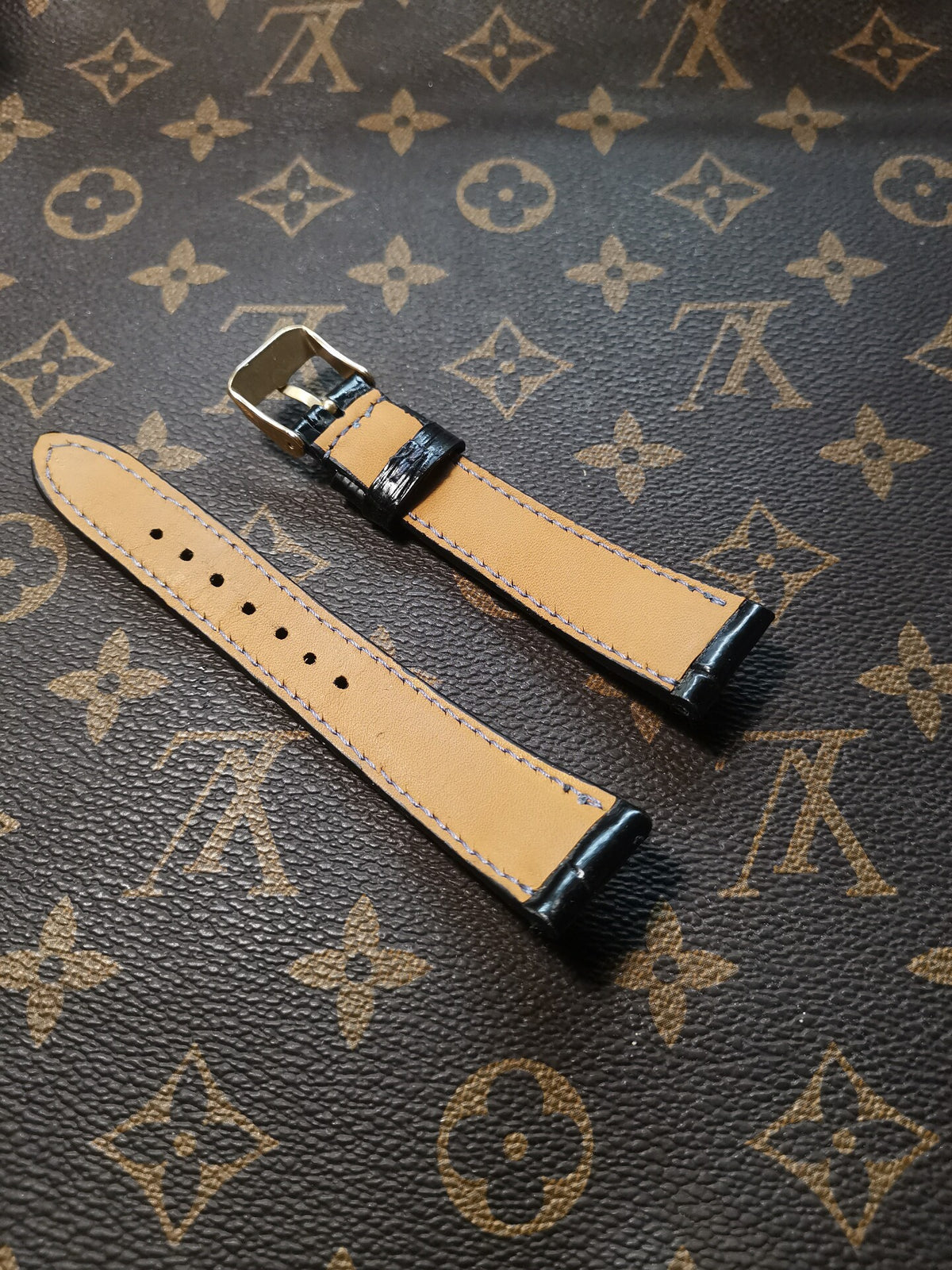 Handcrafted Crocodile Leather Watch Strap