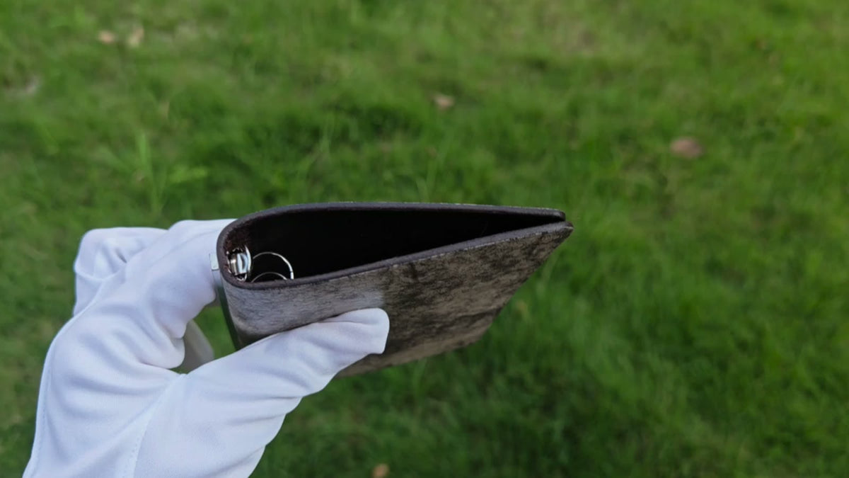 Handgefertigter italienischer Leder-Ringbuch-Einband, 13 mm Ringe