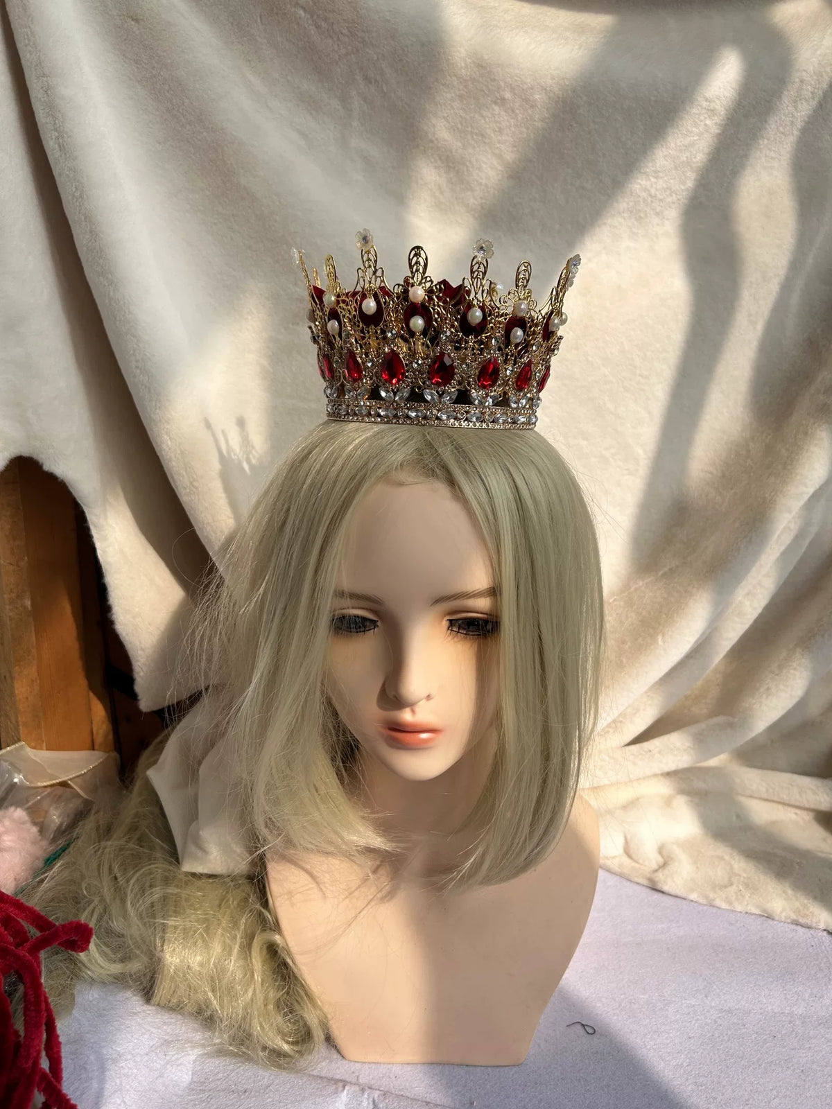 Couronne de cosplay en filigrane ton doré