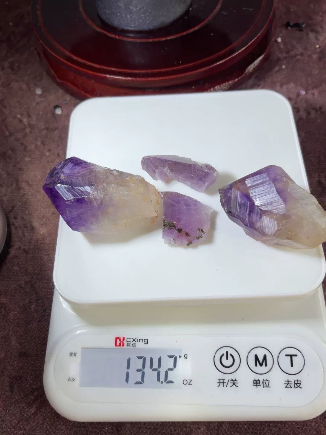 Amethyst Kristal Lotus Bowl Micro Landscape