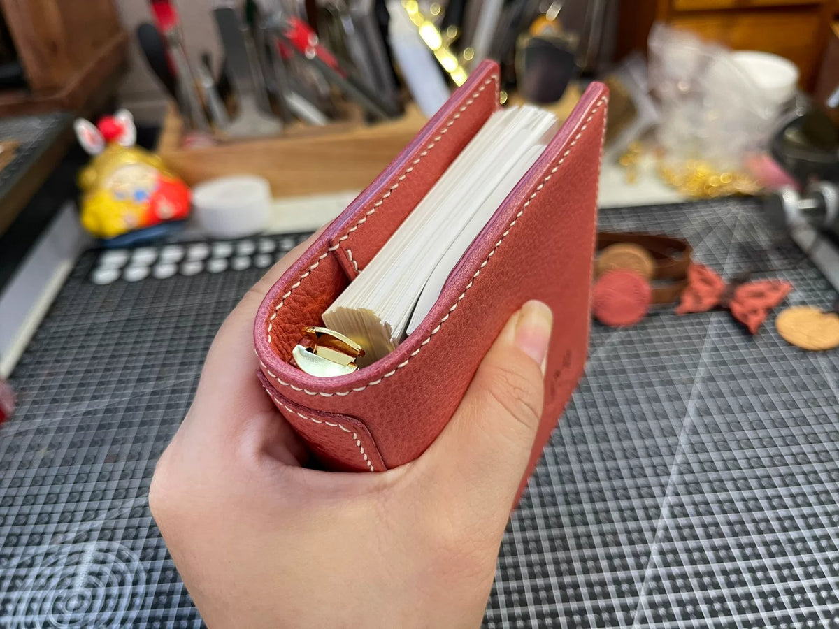 Terracotta Leder A8 M5 Ringbuch-Einband