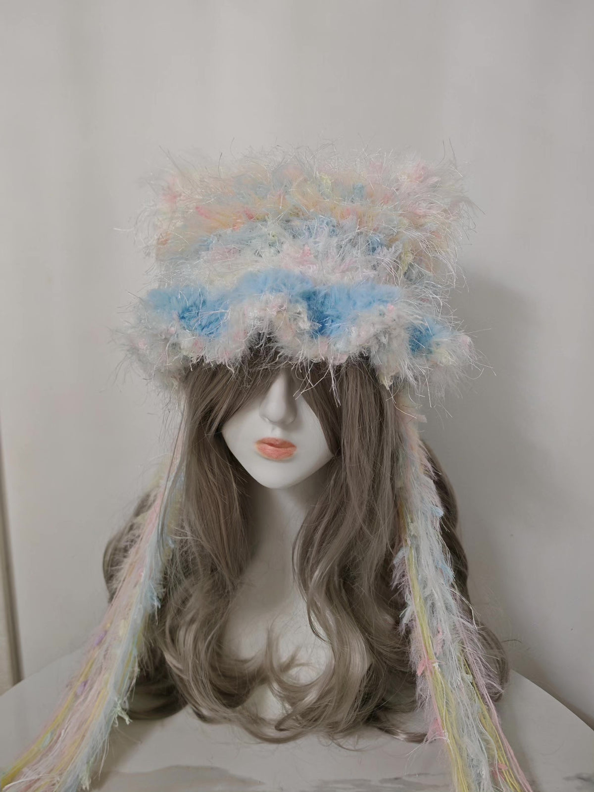 Macaron Cat Ear Hat with Tassels