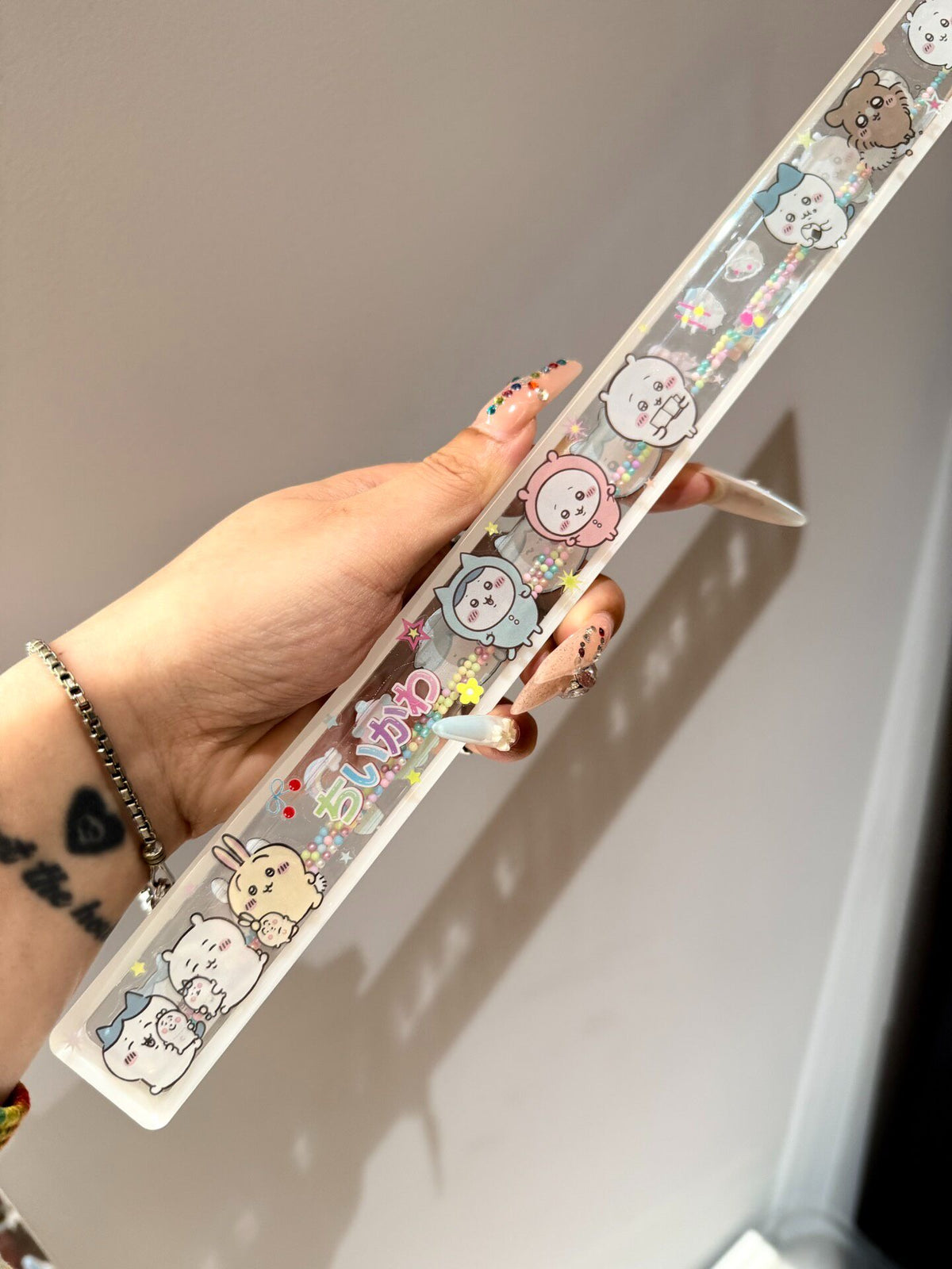 Double-Sided Quicksand Ruler with Cute Characters
