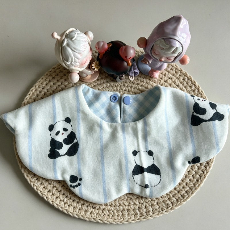 Bavoir en gaze de coton avec imprimé panda
