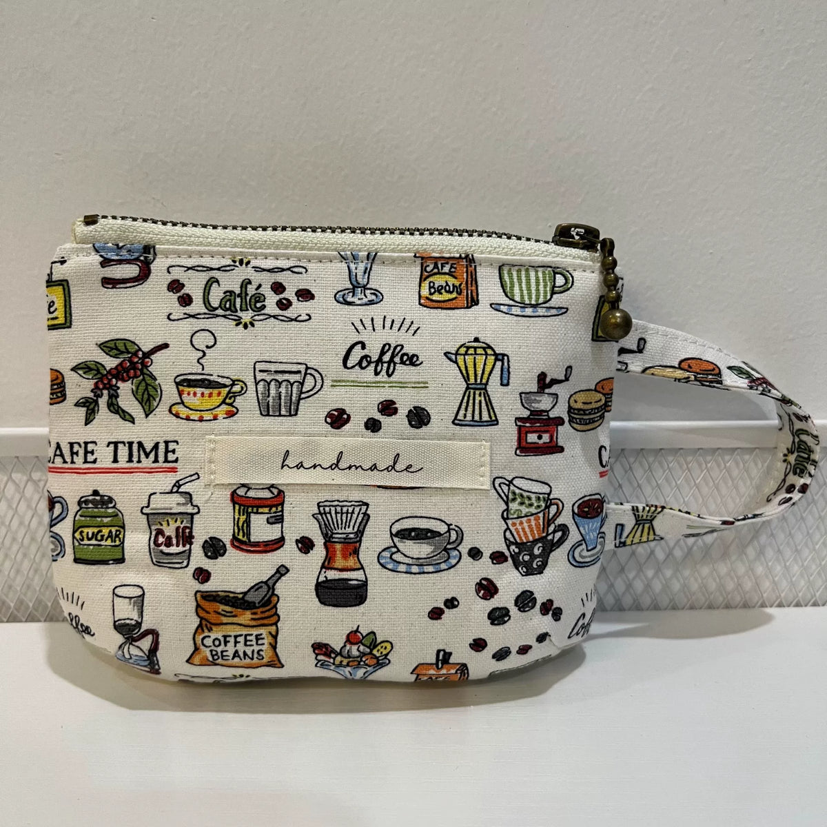 Mini pochette artisanale en forme de tasse en coton coréen