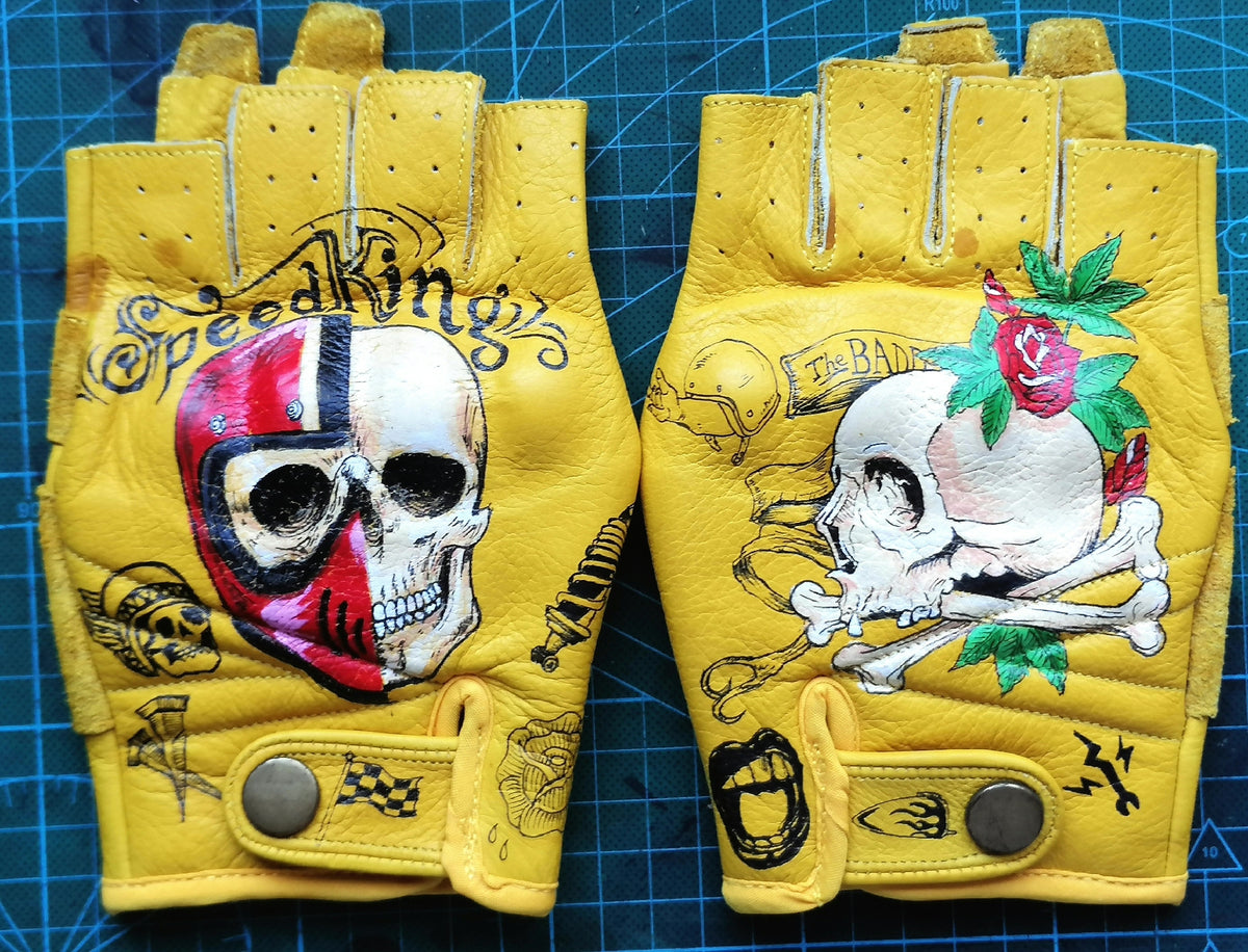 American Style Half Finger Leather Gloves