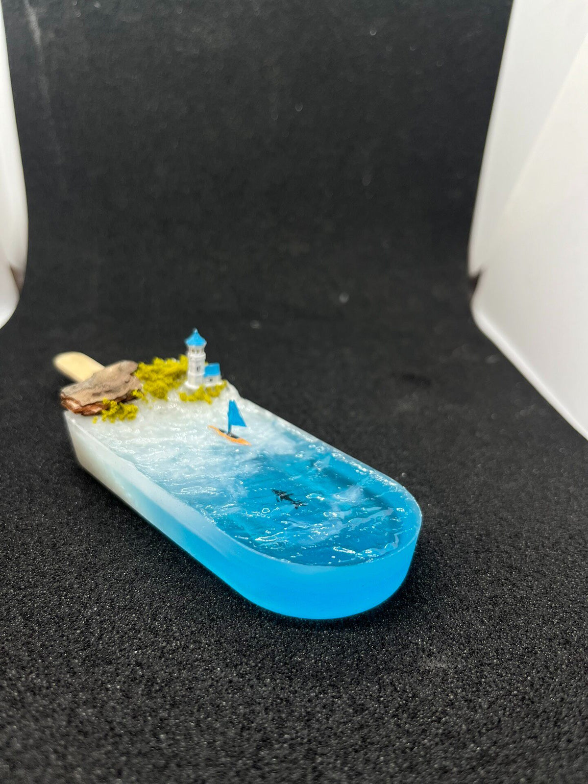 Handcrafted Popsicle Resin Ocean Diorama