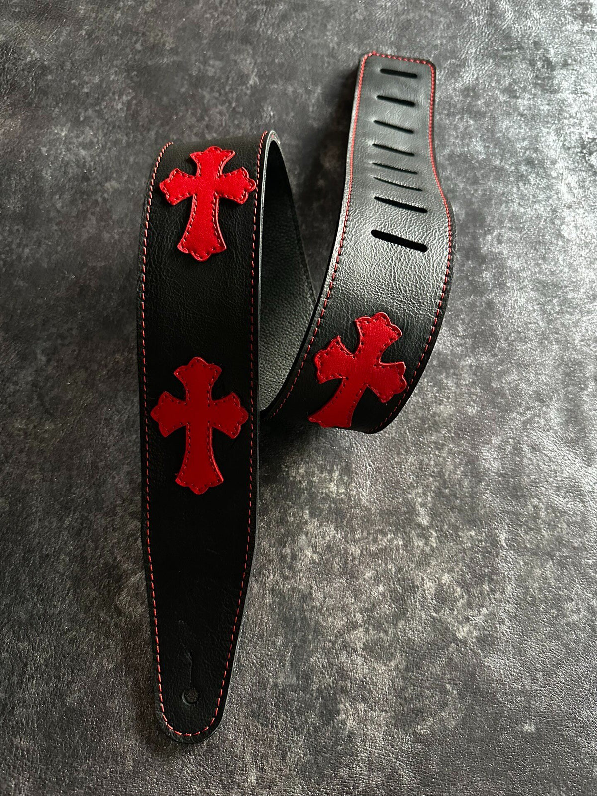 Handmade Leather Guitar Strap Italian Cowhide