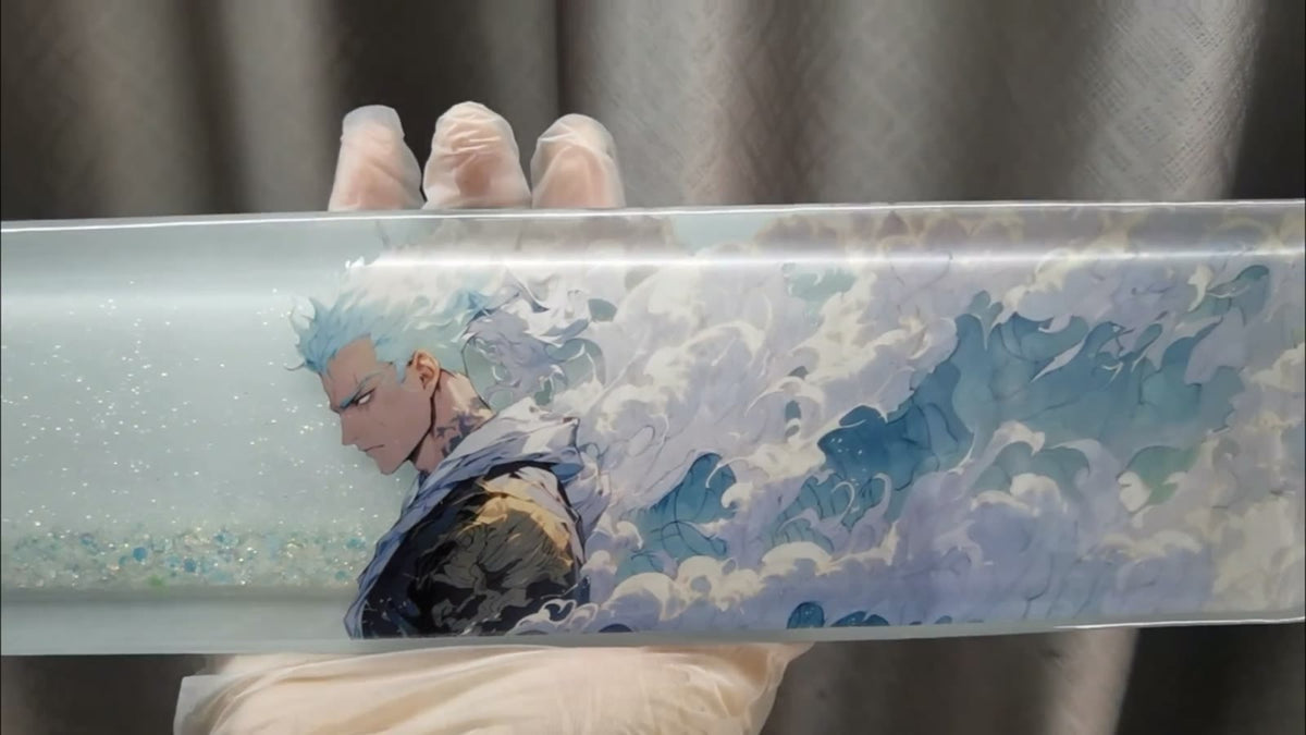 One Piece Zoro Resin Glitter Keyboard Wrist Rest