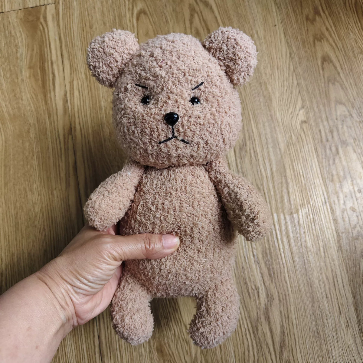 Handgefertigte Sockenpuppen-Teddybären Plusch-Figur