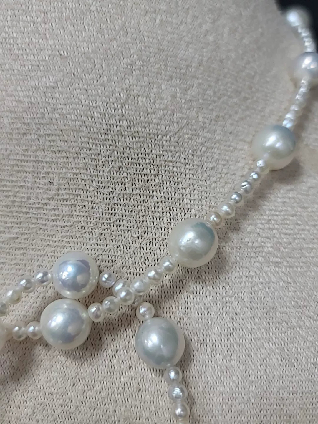 Set Collana e Bracciale Perle Bianche Cielo Stellato