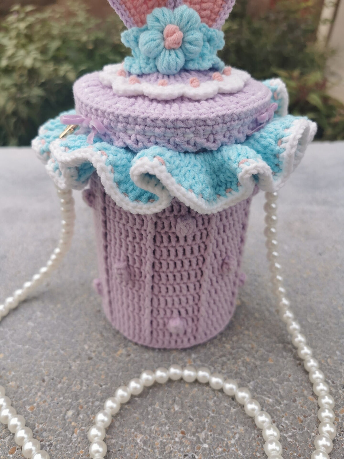 Crochet StellaLou Storage Bag Lavender