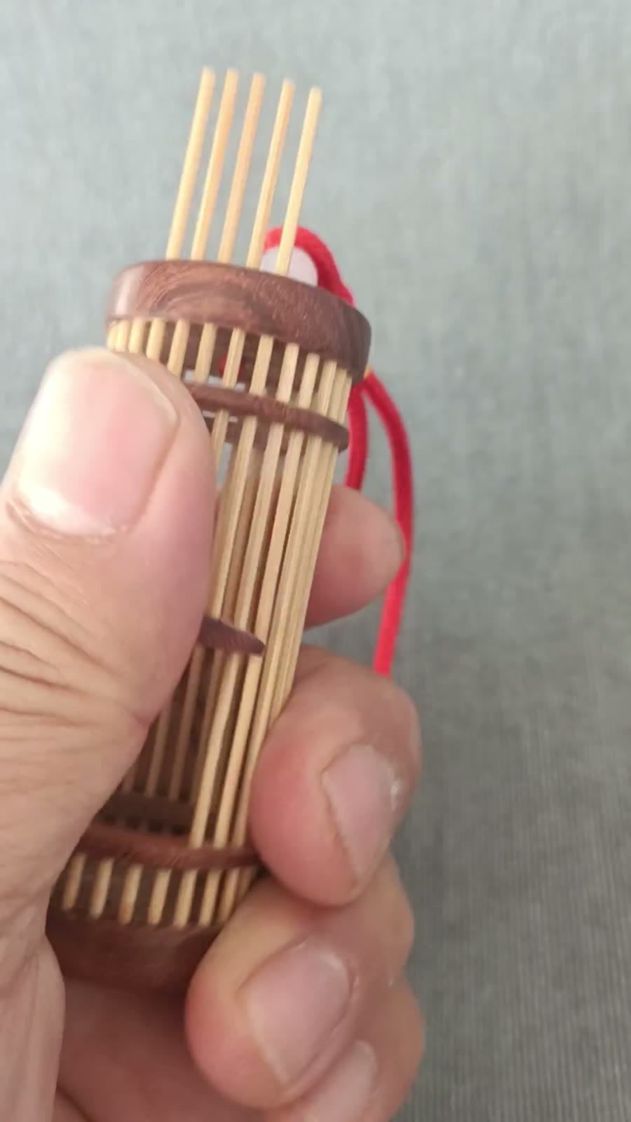 Red Rosewood Bamboo Cricket Cage
