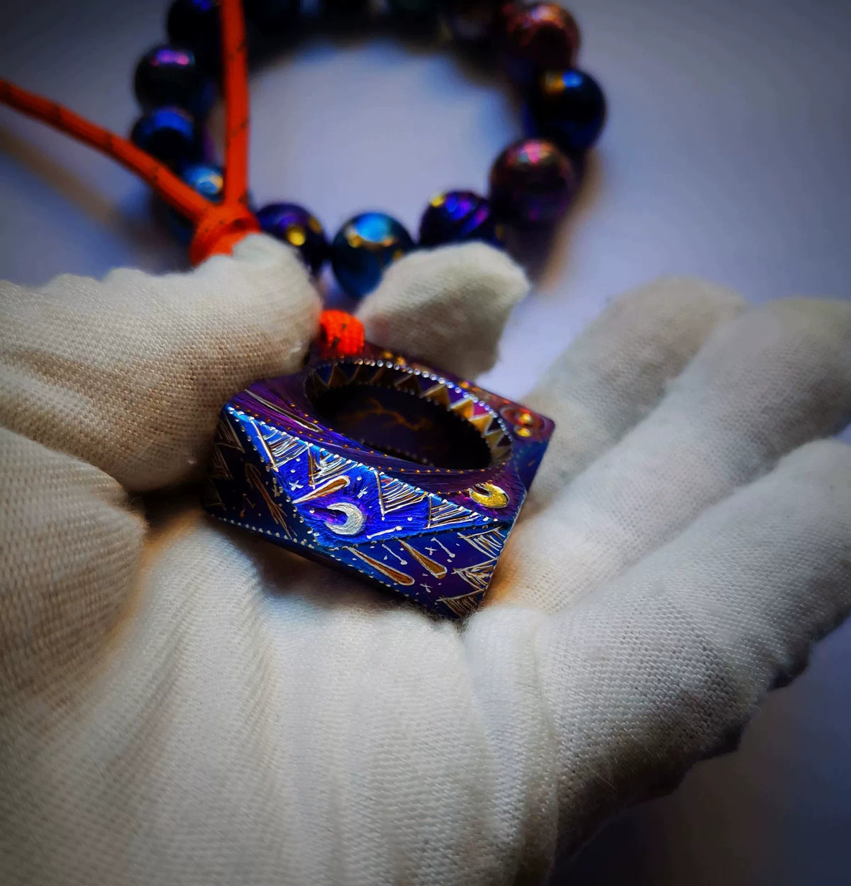 チタン合金 指輪 ペンダント キーチェーン