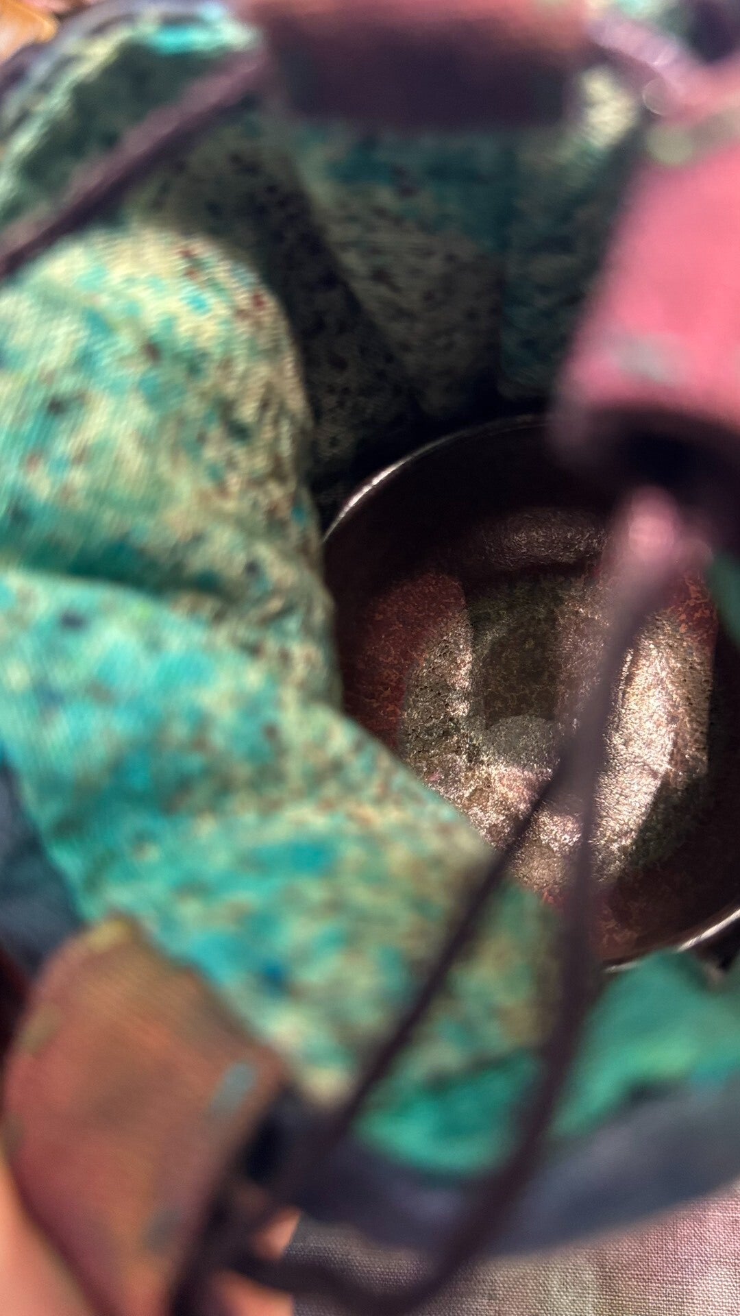Handwoven Dyed Cylindrical Tea Travel Bag