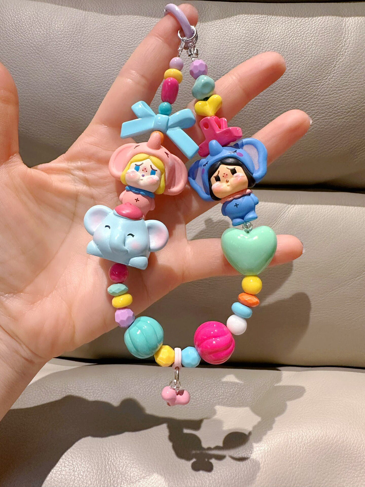 Elephant Doll Phone Chain Bag Charm Keychain
