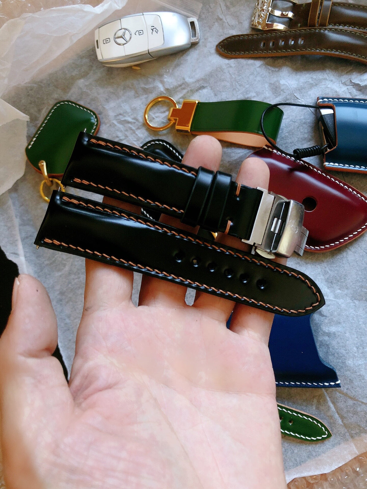 Handcrafted Japanese Horsehide Leather Watch Strap