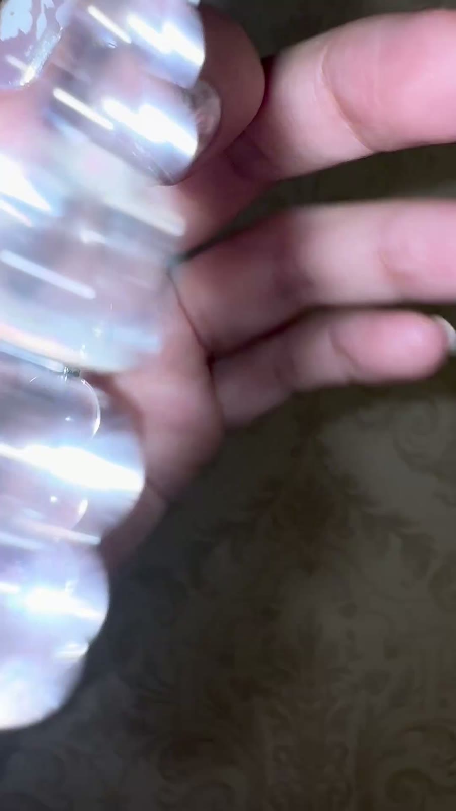 Pale Amethyst Green Phantom Quartz Beaded Bracelet