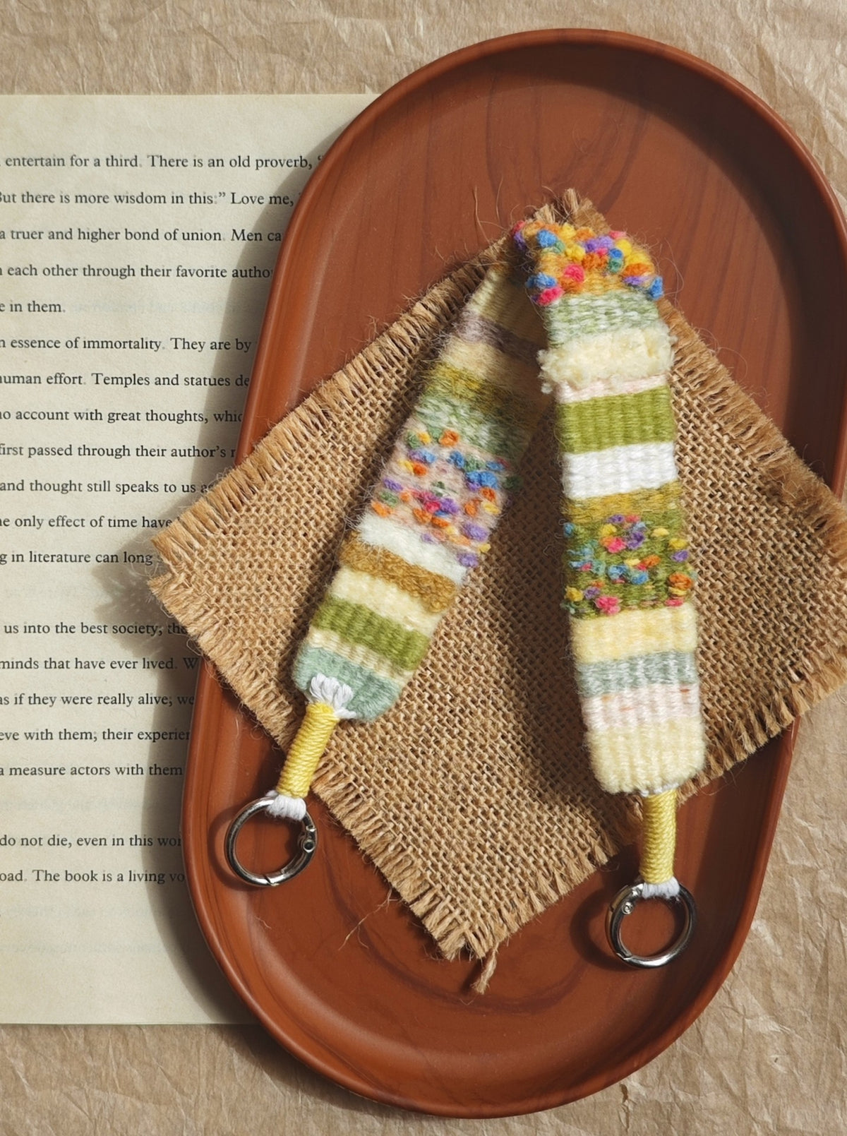 Handwoven Cotton Wool Phone Strap