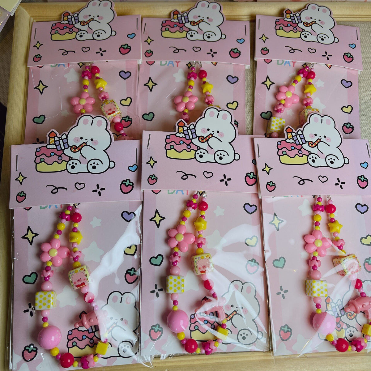 Handmade Rabbit Theme Phone Chain