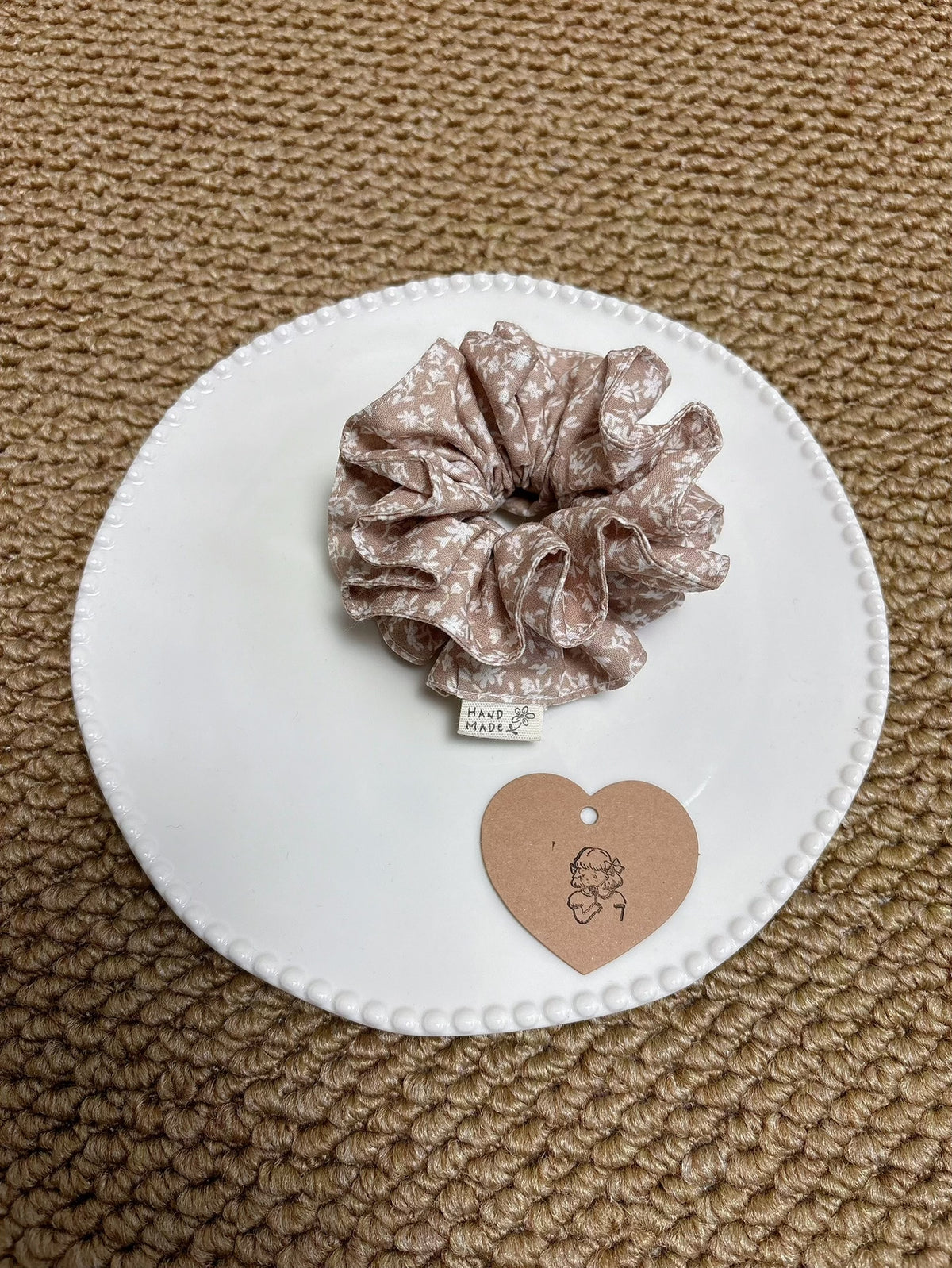 Pure Cotton Mini Double Layer Scrunchie