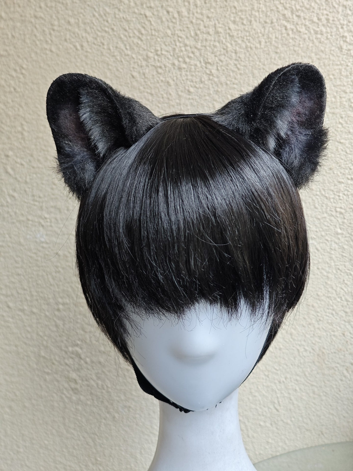 Handmade Black Leopard Ears Headband