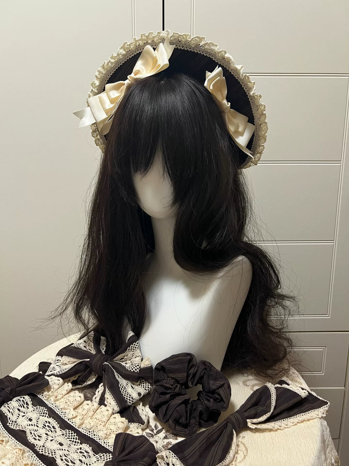 Lolita Style Amber Heart Flat Hat