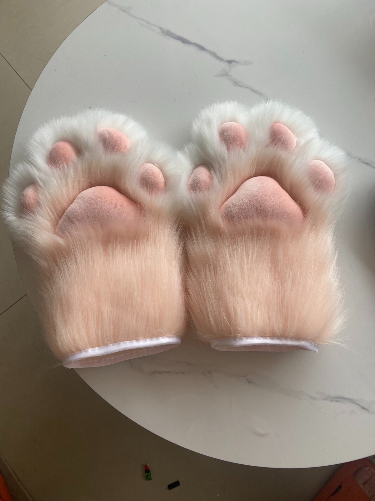 Plush Animal Paw Gloves with Squeaker